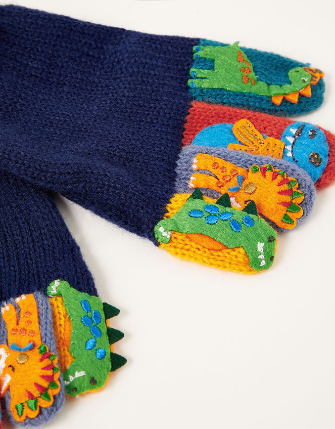 Corey Dino Novelty Gloves, Multi (MULTI), large