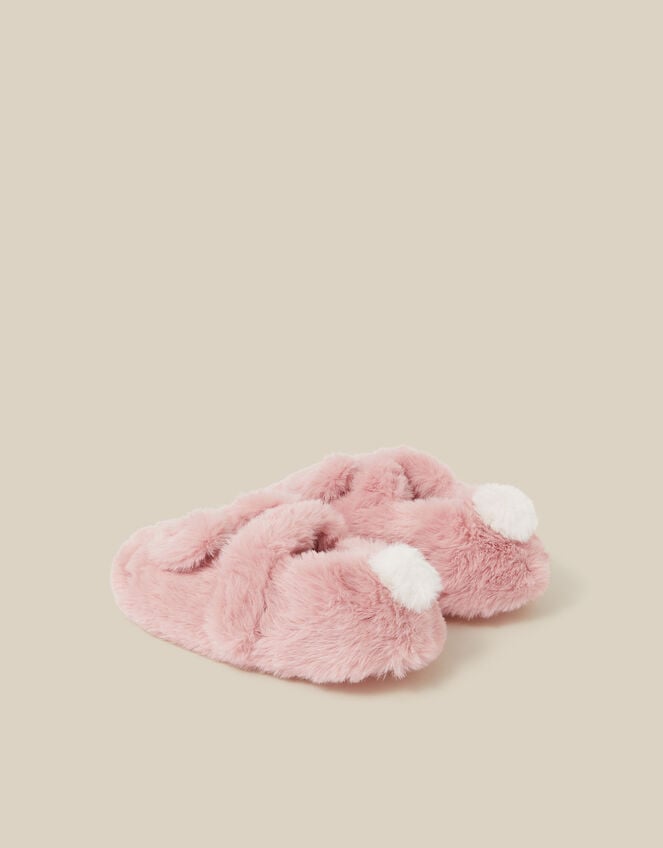 Fluffy Bunny Slippers , Pink (PINK), large