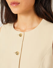 Alba Tailored Waistcoat, Yellow (YELLOW), large