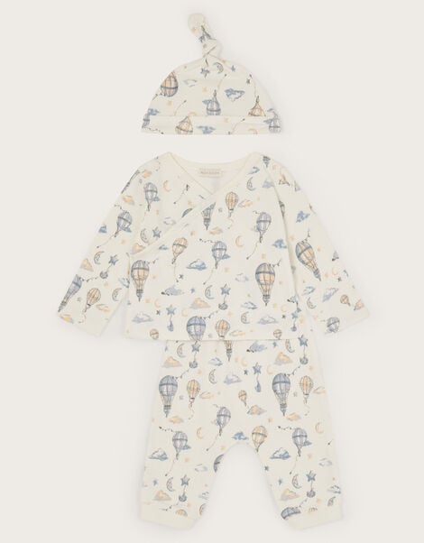 Newborn Hot Air Balloon Sleep Set, Green (GREEN), large