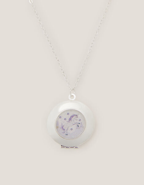 Unicorn Locket Pendant Necklace, , large