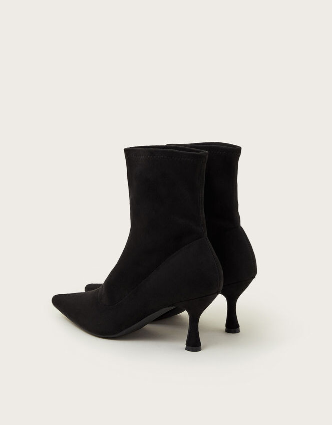 Sophia Heeled Sock Boots, Black (BLACK), large