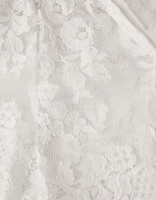 Lola Lace Short Sleeve Cover Up, Ivory (IVORY), large