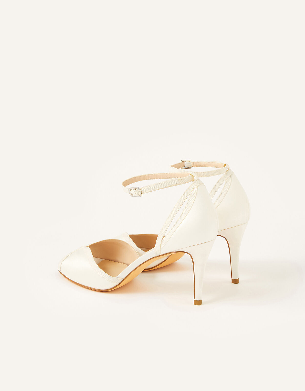 Kirsty Peep Toe Bridal Sandals Ivory