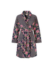 East Charlotte Quilted Floral Print Jacket, Blue (BLUE), large