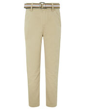 Stone Belted Chino Trouser, Natural (STONE), large