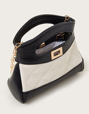 Monochrome Quilted Mini Bag, , large