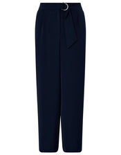 Mindy D-Ring Cropped Trousers, Blue (NAVY), large