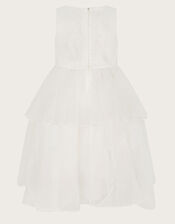Lace Petal Flower Girl Dress, Ivory (IVORY), large