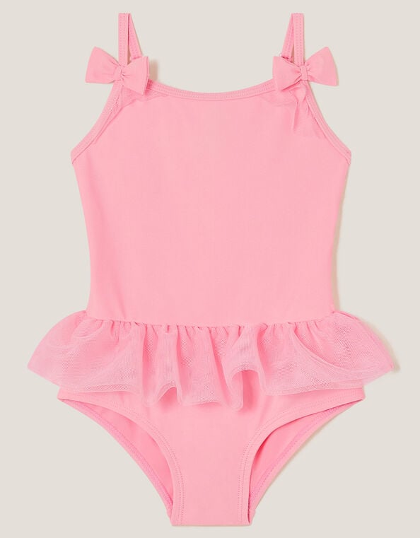 Baby Ruffle Skirt Swimsuit, Pink (PINK), large