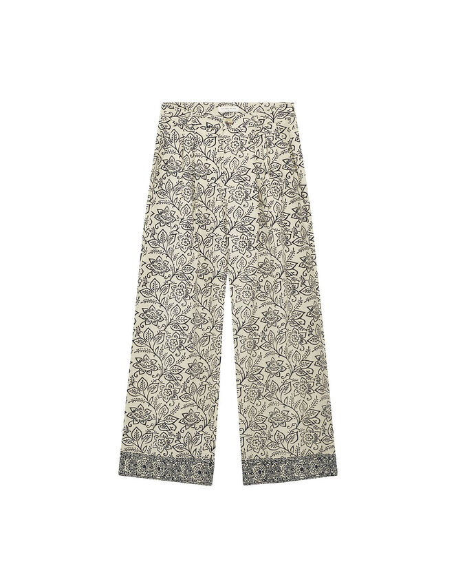 Maison Hotel Lolo Straight Leg Trousers, White (WHITE), large
