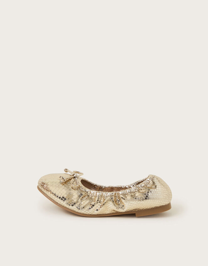 Foldable Ballet Flats, Gold (GOLD), large