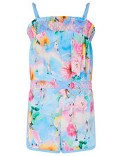 Unicorn Rainbow Playsuit, Blue (BLUE), large