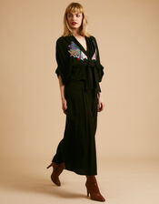 Tallulah and Hope Gloria Embroidered Blouse, Black (BLACK), large