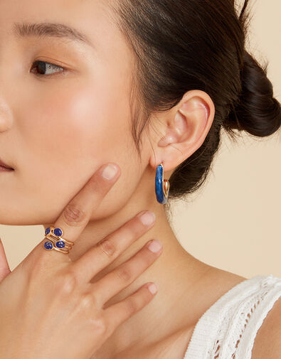 Resin Hoop Earrings, , large