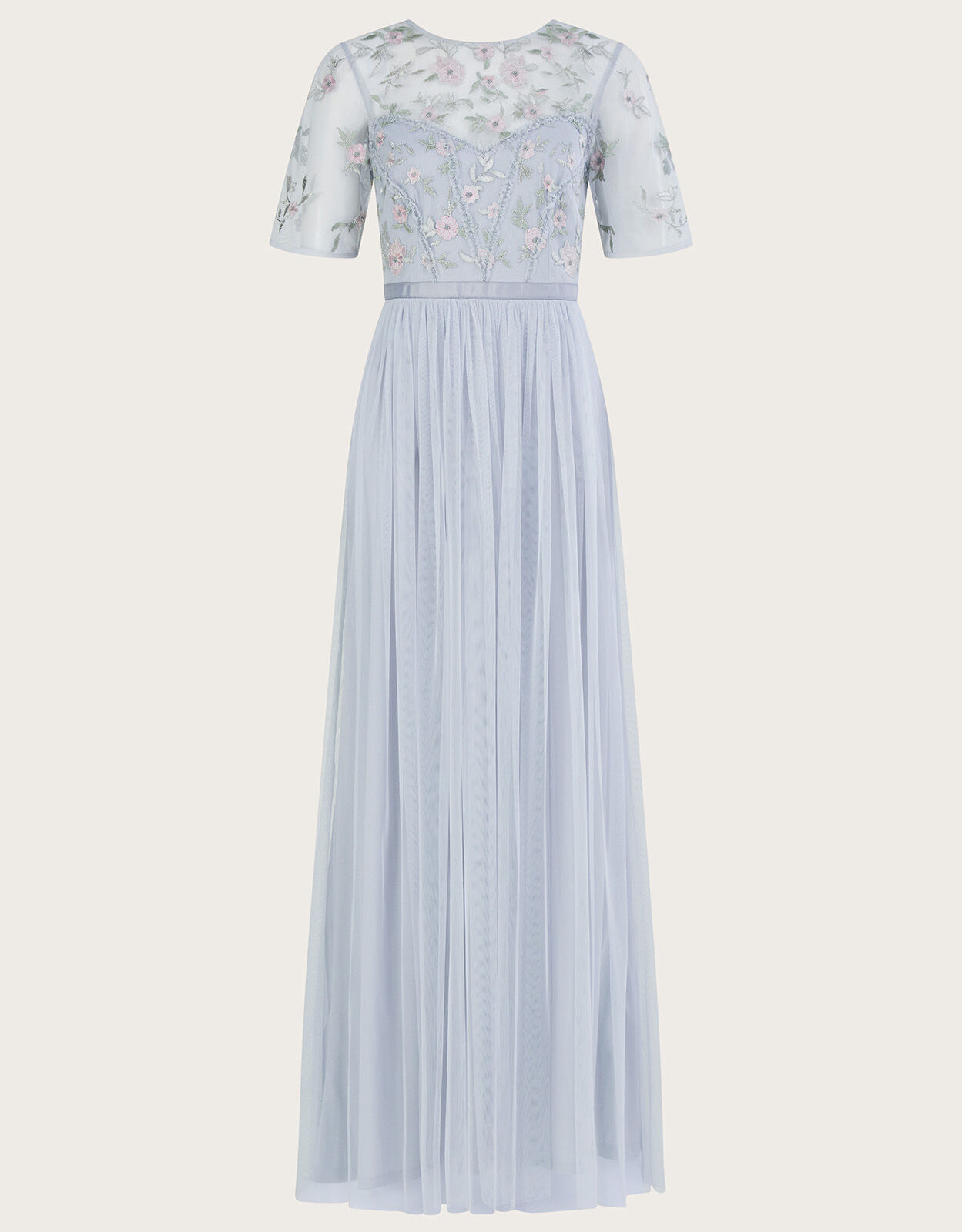 Harri Embellished Maxi Dress Silver Evening Dresses Monsoon Global