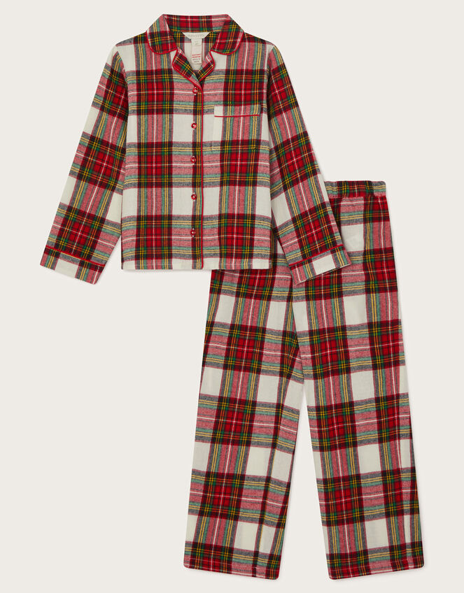 Tartan Print Long Pyjamas Set, Multi (MULTI), large