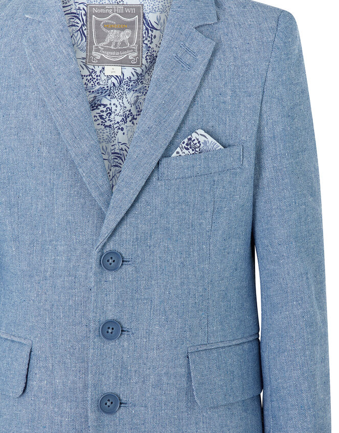 Nathan Chambray Blazer, Blue (BLUE), large