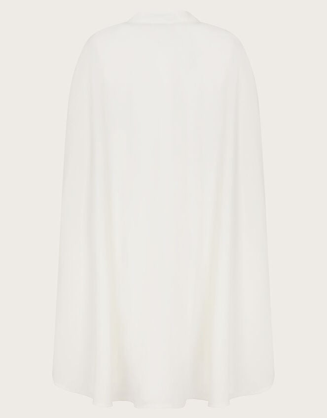 Charlotte Embroidered Dress and Cape, Ivory (IVORY), large
