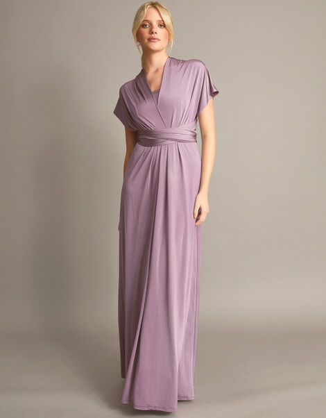 Thea Twist Me Tie Me Maxi Dress, Mink (MINK), large