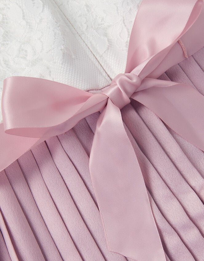 Lace Pleated Jumpsuit, Pink (PALE PINK), large