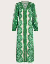 Tamsyn Print Tea Dress, Green (GREEN), large