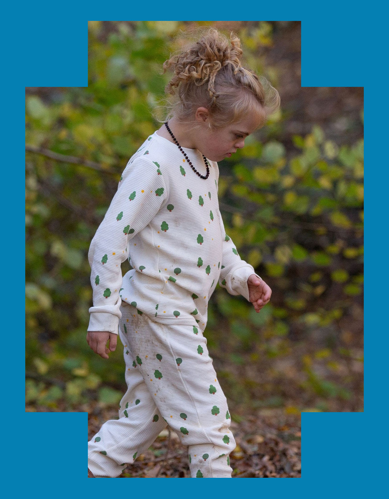 Little Green Radicals Tree Pyjamas Set Cream