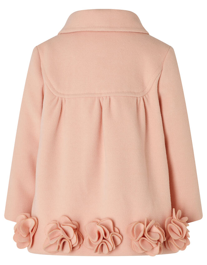Baby Pink 3D Flower Coat, Pink (PALE PINK), large