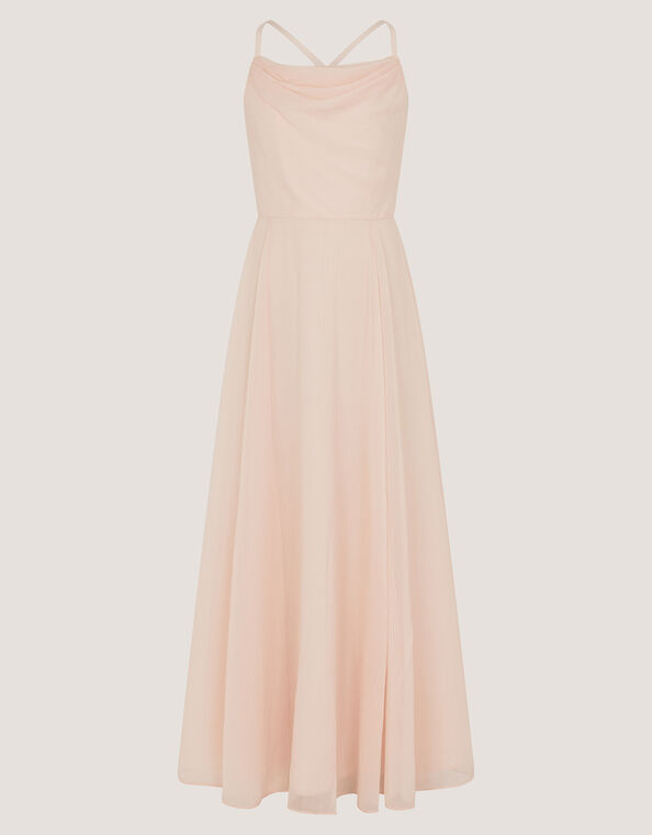 Cali Cowl Neck Prom Dress, Pink (PALE PINK), large