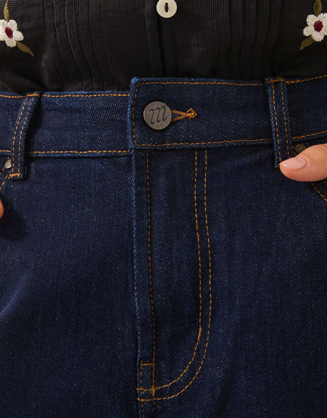 Dina Darted Barrel Jeans, Blue (INDIGO), large