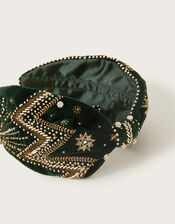Embellished Star Knot Headband, , large