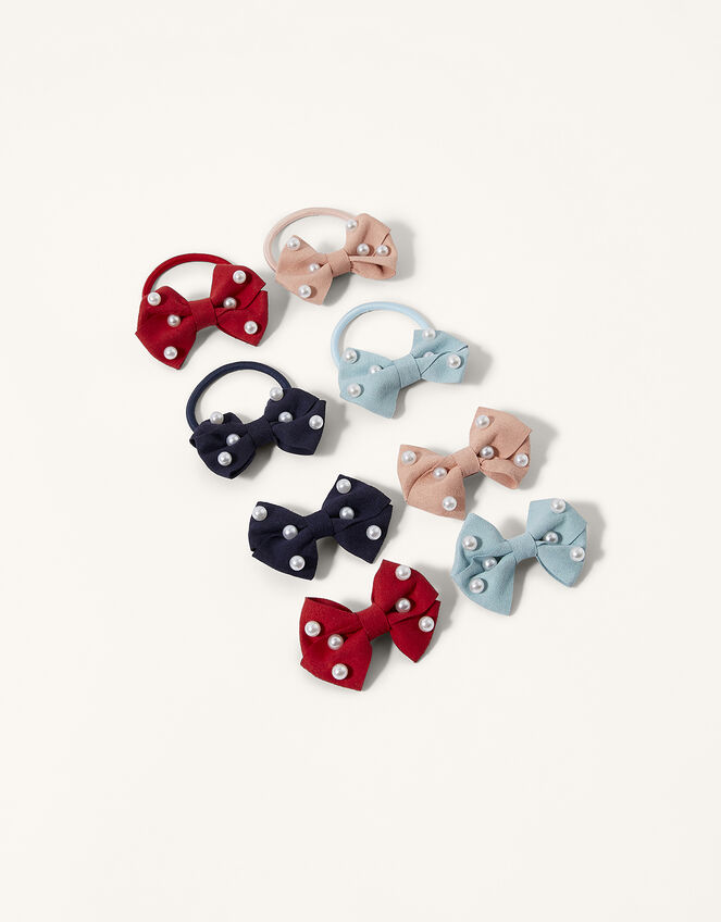 Pearl Bow Hair Multipack , , large