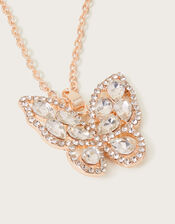 Super Sparkly Butterfly Necklace, , large