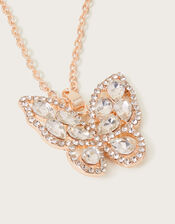 Super Sparkly Butterfly Necklace, , large