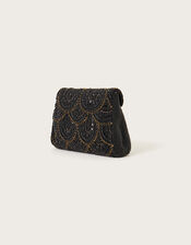 Beaded Scallop Clutch Bag, , large