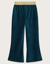 Sparkle Velour Flare Joggers, Teal (TEAL), large