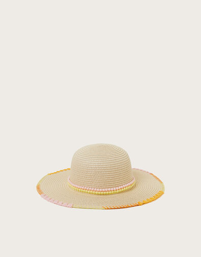 Sunset Stitch Floppy Hat, Multi (MULTI), large