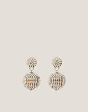 Diamanté Ball Drop Earrings, , large