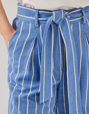 Susan Stripe Trousers, Blue (BLUE), large