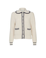 Mirla Beane Cecilia Cashmere Cardigan, Cream (CREAM), large