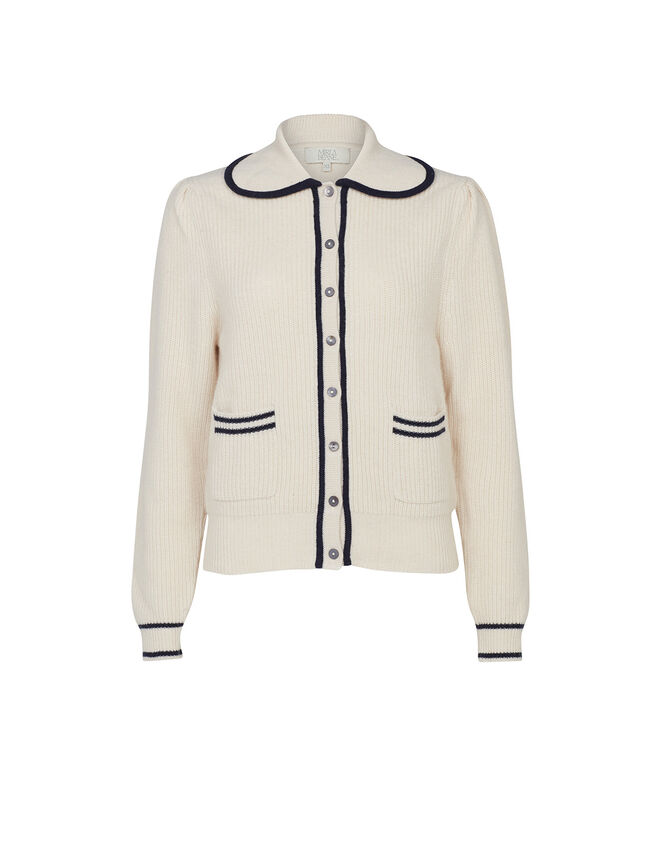 Mirla Beane Cecilia Cashmere Cardigan, Cream (CREAM), large