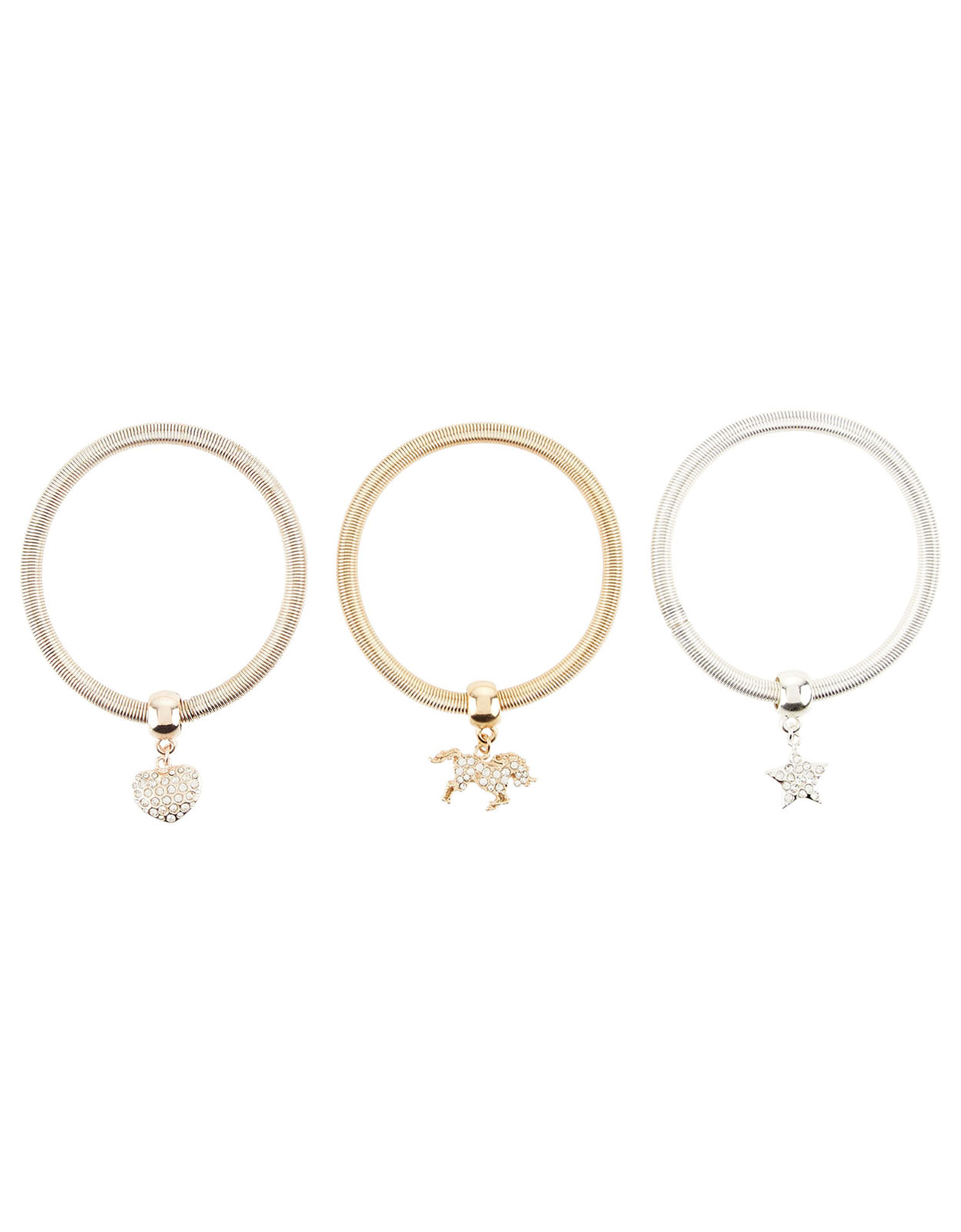 Diamante Spring Charm Bracelet Set , , large