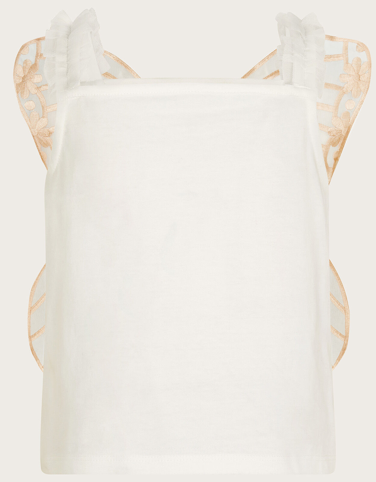 Land of Wonder Butterfly Wings Strappy Top Ivory