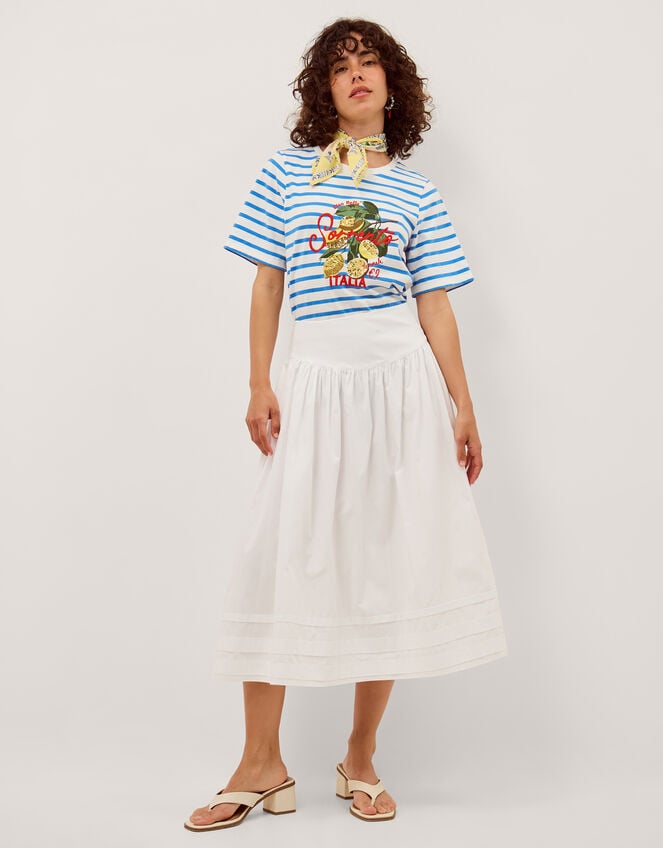 Lindy Sorrento Stripe T-Shirt, Blue (BLUE), large