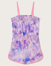Tie Dye Playsuit , Purple (LILAC), large