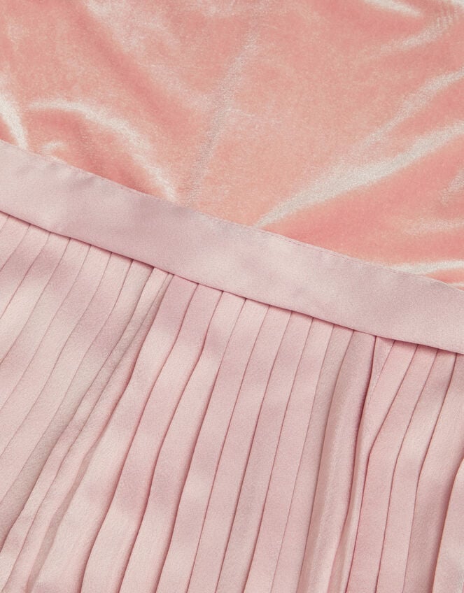 Quinn Velvet Pleated Jumpsuit, Pink (PINK), large