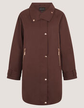 Simone Waterproof Rain Jacket, Brown (CHOCOLATE), large