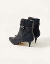 Bonita Buckle Strap Ankle Detail Boots, Blue (NAVY), large