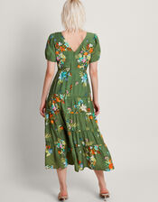 Zafia Tiered Dress, Green (GREEN), large