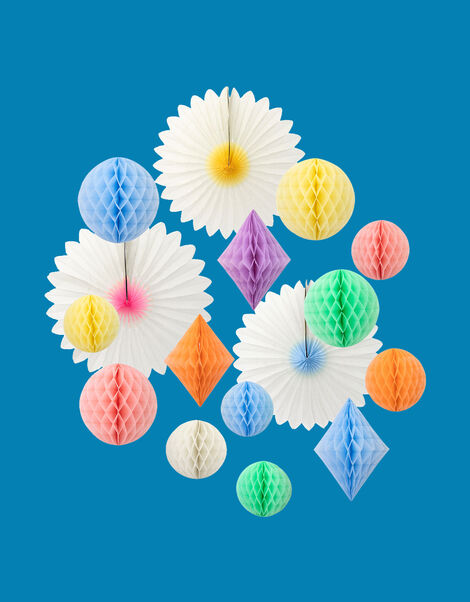 Meri Meri Pastel Honeycomb Decoration 16-Piece Kit, , large